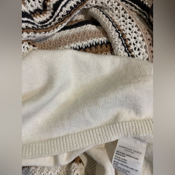 NWT AEO Crochet 100% Cotton mini Dress. Size Large - Picture 7 of 8